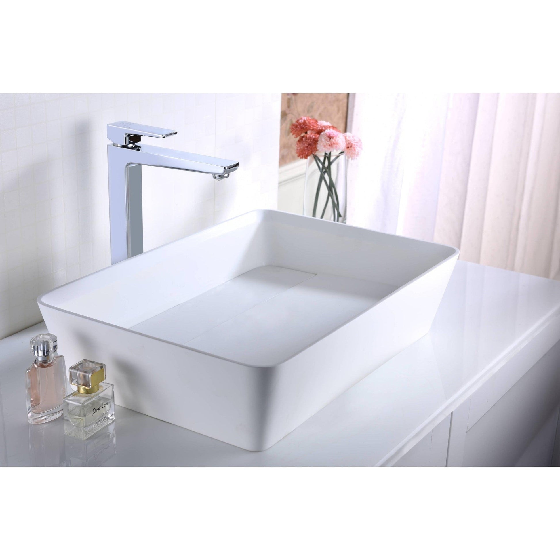 ANZZI Valor Series 9" Single Hole Polished Chrome Bathroom Sink Faucet