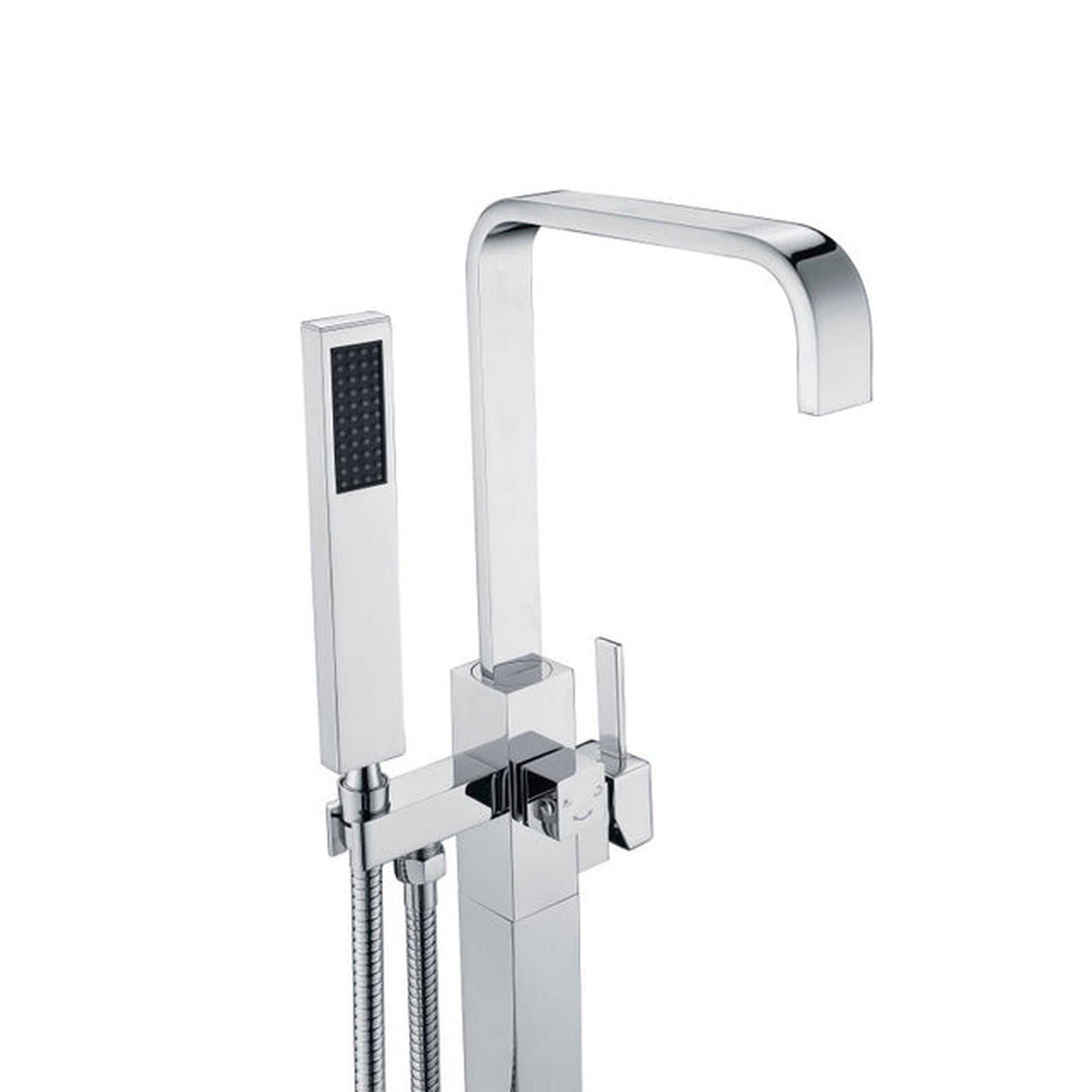ANZZI Victoria Series 2-Handle Polished Chrome Clawfoot Tub Faucet With Euro-Grip Handheld Sprayer