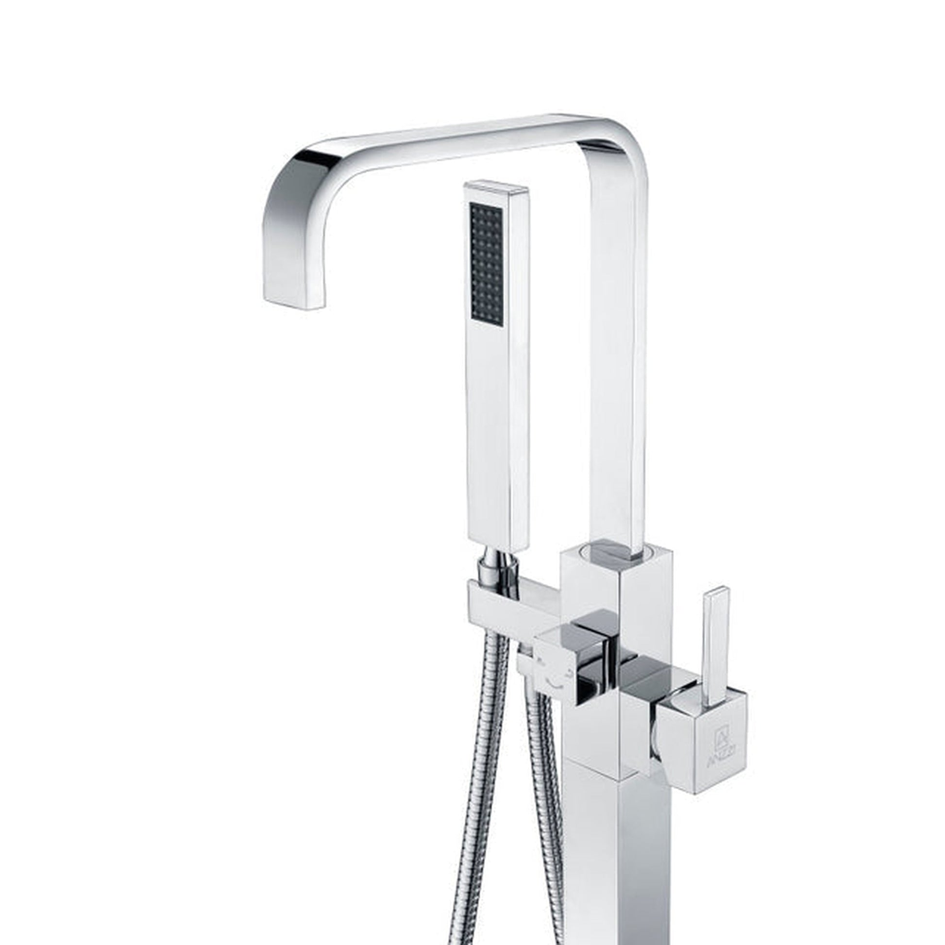 ANZZI Victoria Series 2-Handle Polished Chrome Clawfoot Tub Faucet With Euro-Grip Handheld Sprayer
