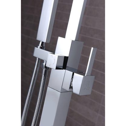 ANZZI Victoria Series 2-Handle Polished Chrome Clawfoot Tub Faucet With Euro-Grip Handheld Sprayer