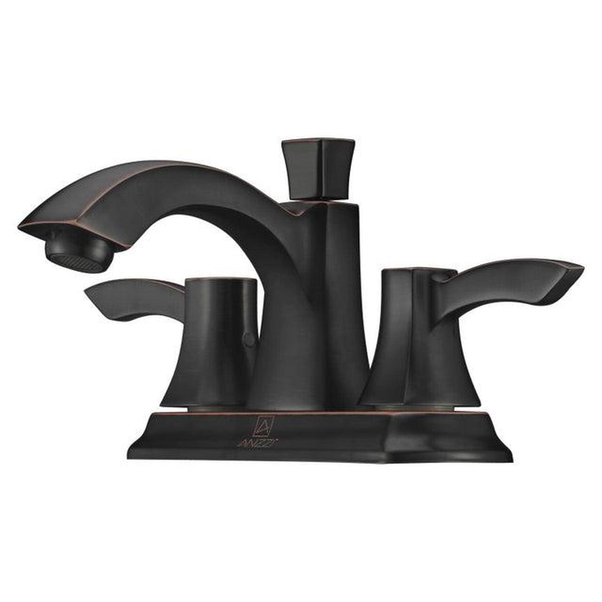 ANZZI Vista Series 3" Centerset Oil Rubbed Bronze Mid-Arc Bathroom Sink Faucet