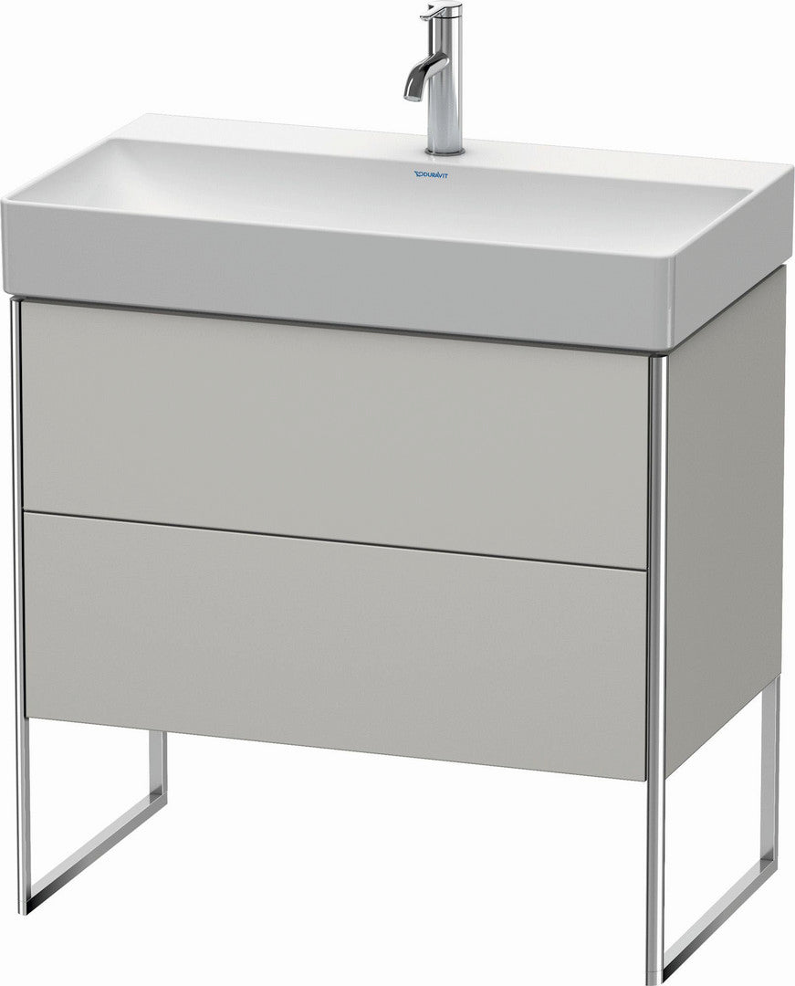 Duravit XSquare 31" Concrete Gray Two Drawer Floorstanding Vanity Unit (XS444300707)