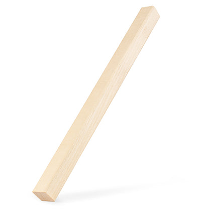 PROSAUNAS Aspen 1" x 1" x 8' Natural Aspen Wood Smooth 4 Sides, Eased Edges, Square-Edge Hidden Profile Trim Moulding