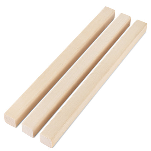 PROSAUNAS Aspen 1" x 1" x 8' Natural Aspen Wood Smooth 4 Sides, Eased Edges, Square-Edge Hidden Profile Trim Moulding
