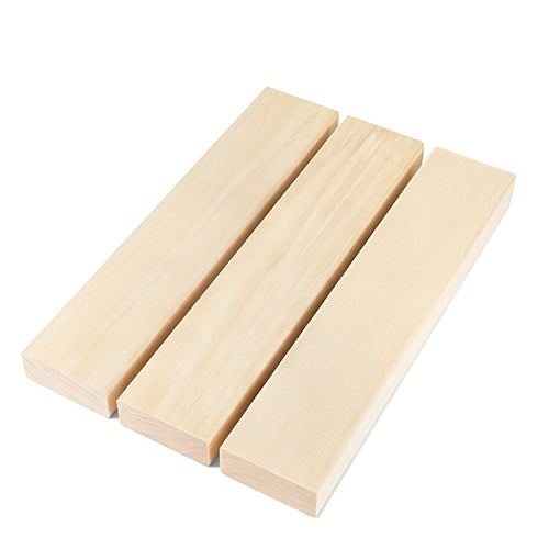PROSAUNAS Aspen 2" x 3" x 10' Natural Aspen Wood Smooth 4 Sides, Eased Edges Sauna Bench Material