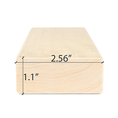 PROSAUNAS Aspen 2" x 3" x 10' Natural Aspen Wood Smooth 4 Sides, Eased Edges Sauna Bench Material