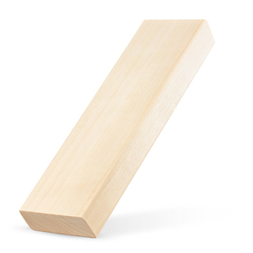 PROSAUNAS Aspen 2" x 4" x 2' Natural Aspen Wood Smooth 4 Sides, Eased Edges Sauna Bench Material