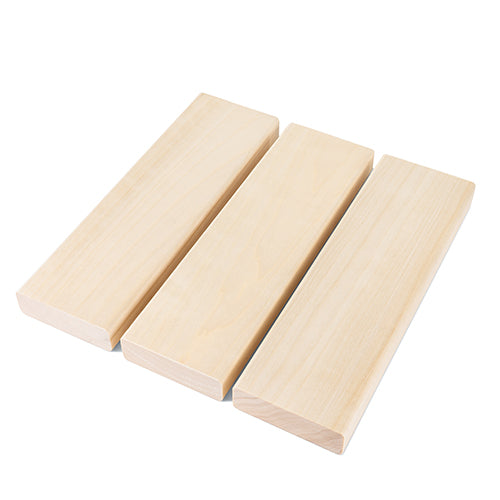 PROSAUNAS Aspen 2" x 4" x 4' Natural Aspen Wood Smooth 4 Sides, Eased Edges Sauna Bench Material