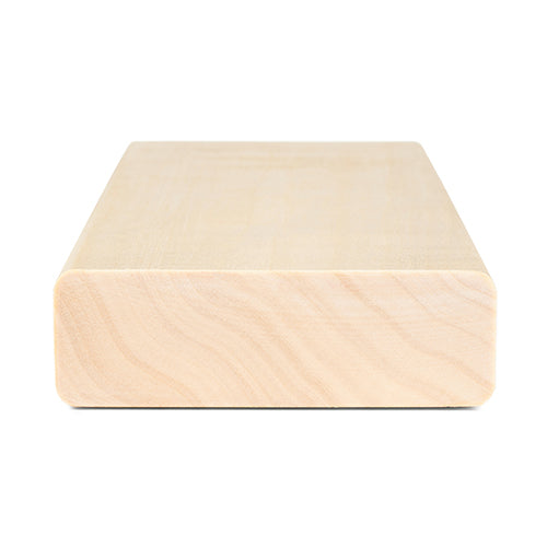 PROSAUNAS Aspen 2" x 4" x 10' Natural Aspen Wood Smooth 4 Sides, Eased Edges Sauna Bench Material