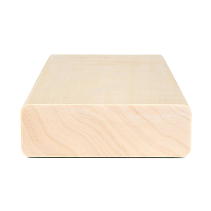 PROSAUNAS Aspen 2" x 4" x 9' Natural Aspen Wood Smooth 4 Sides, Eased Edges Sauna Bench Material