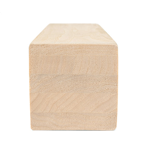 PROSAUNAS Aspen 3" x 3" x 8' Natural Aspen Wood Smooth 4 Sides, Eased Edges Sauna Bench Material