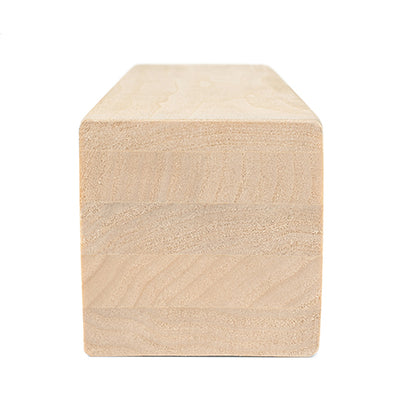 PROSAUNAS Aspen 3" x 3" x 8' Natural Aspen Wood Smooth 4 Sides, Eased Edges Sauna Bench Material