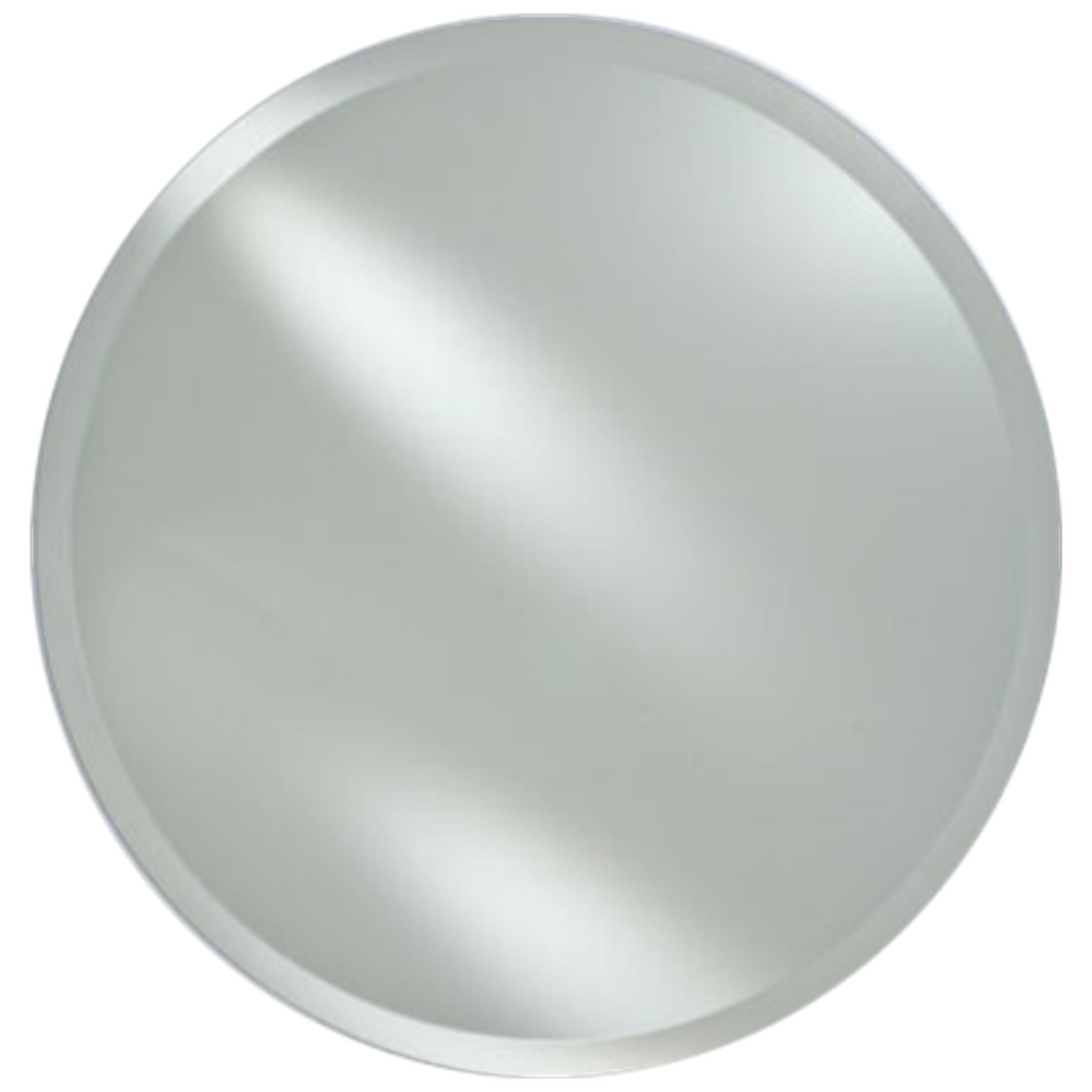 Afina 18" Radiance Frameless Round 1" Beveled Wall Mirror