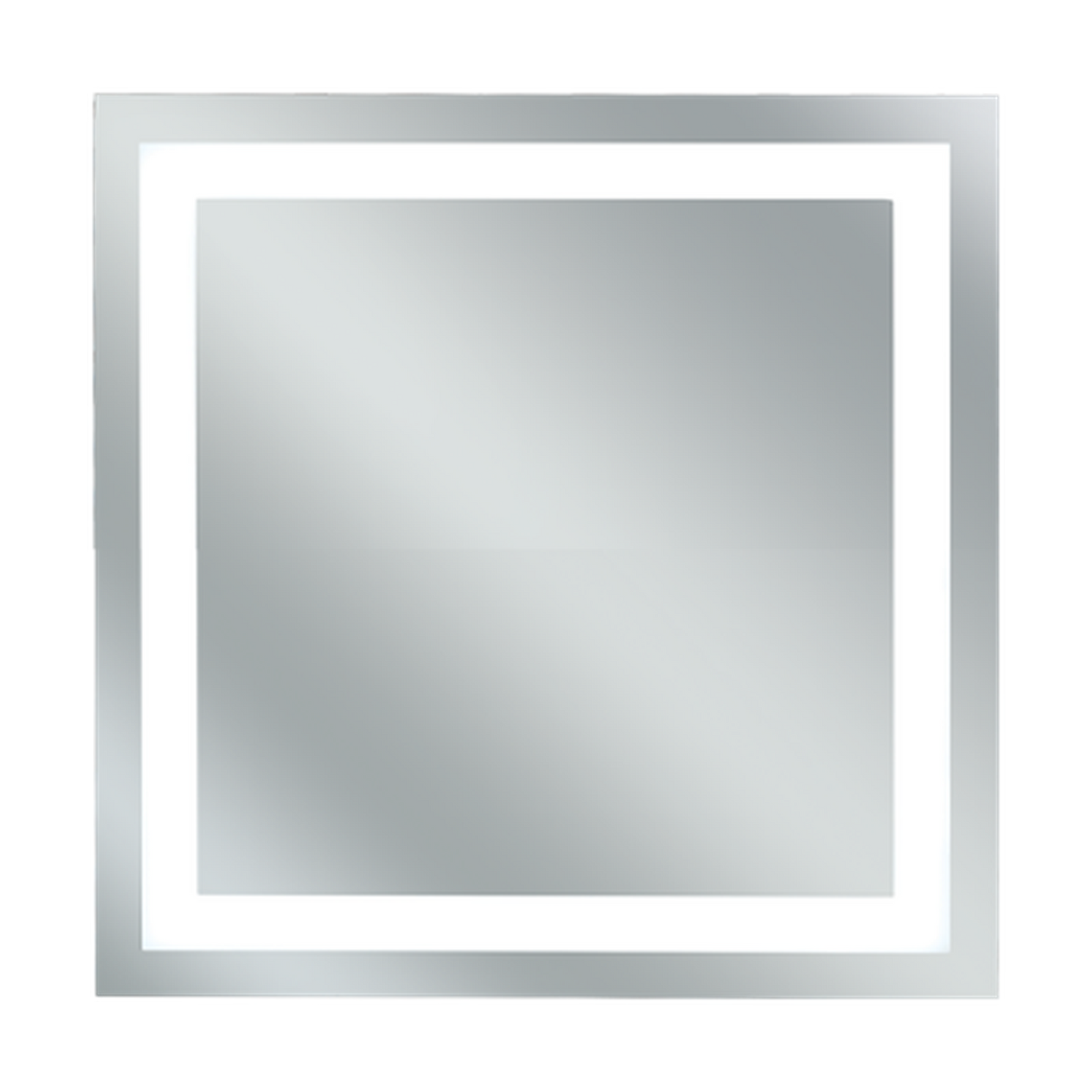 Afina Illume 24" x 24" Square LED Lighted Polished Edge Mirror