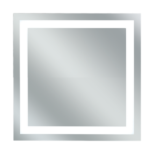 Afina Illume 24" x 24" Square LED Lighted Polished Edge Mirror