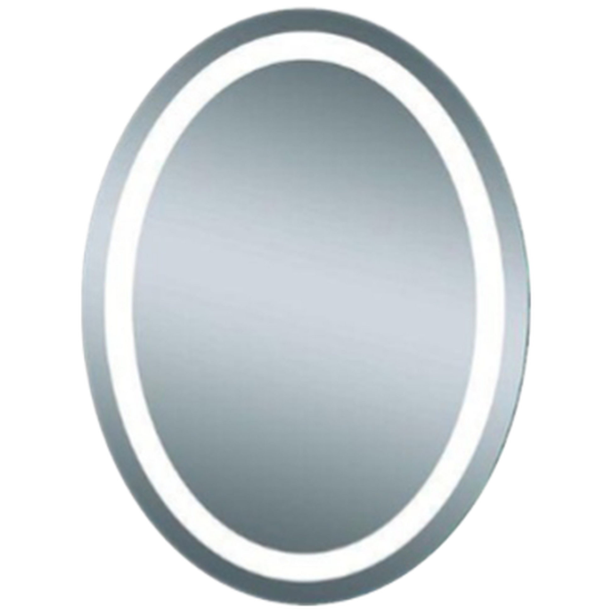 Afina Illume 24" x 32" Oval LED Lighted Polished Edge Mirror