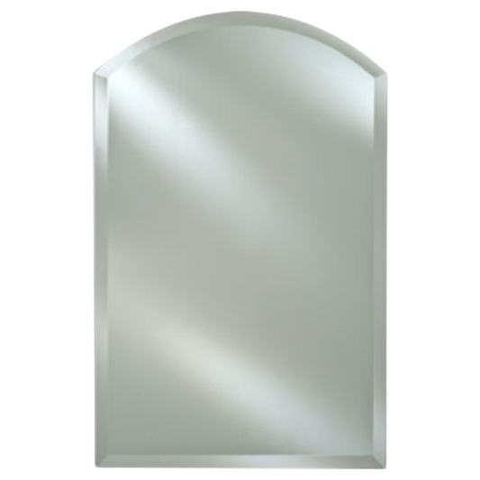 Afina Radiance Frameless 16" x 25" Arch Top 1" Beveled Mirror