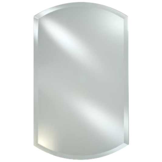 Afina Radiance Frameless 16" x 26" Double Arch Top 1" Beveled Mirror