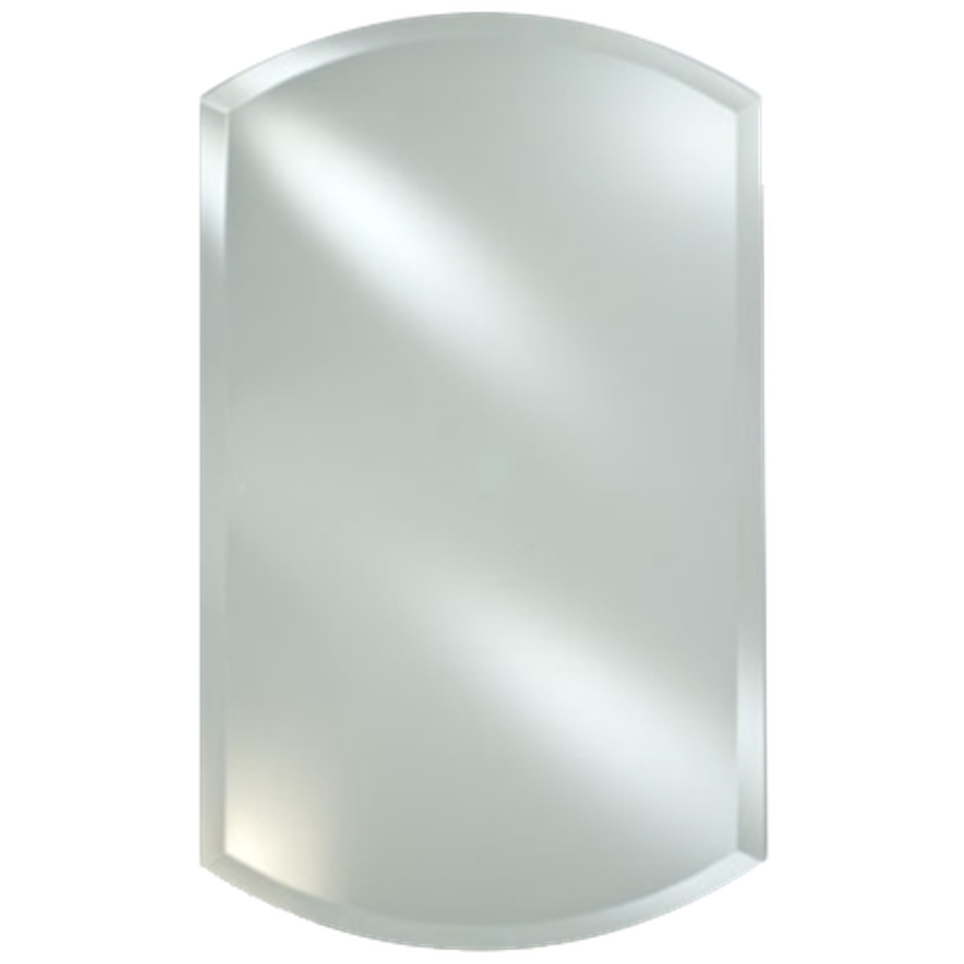 Afina Radiance Frameless 20" x 32" Double Arch Top 1" Beveled Mirror