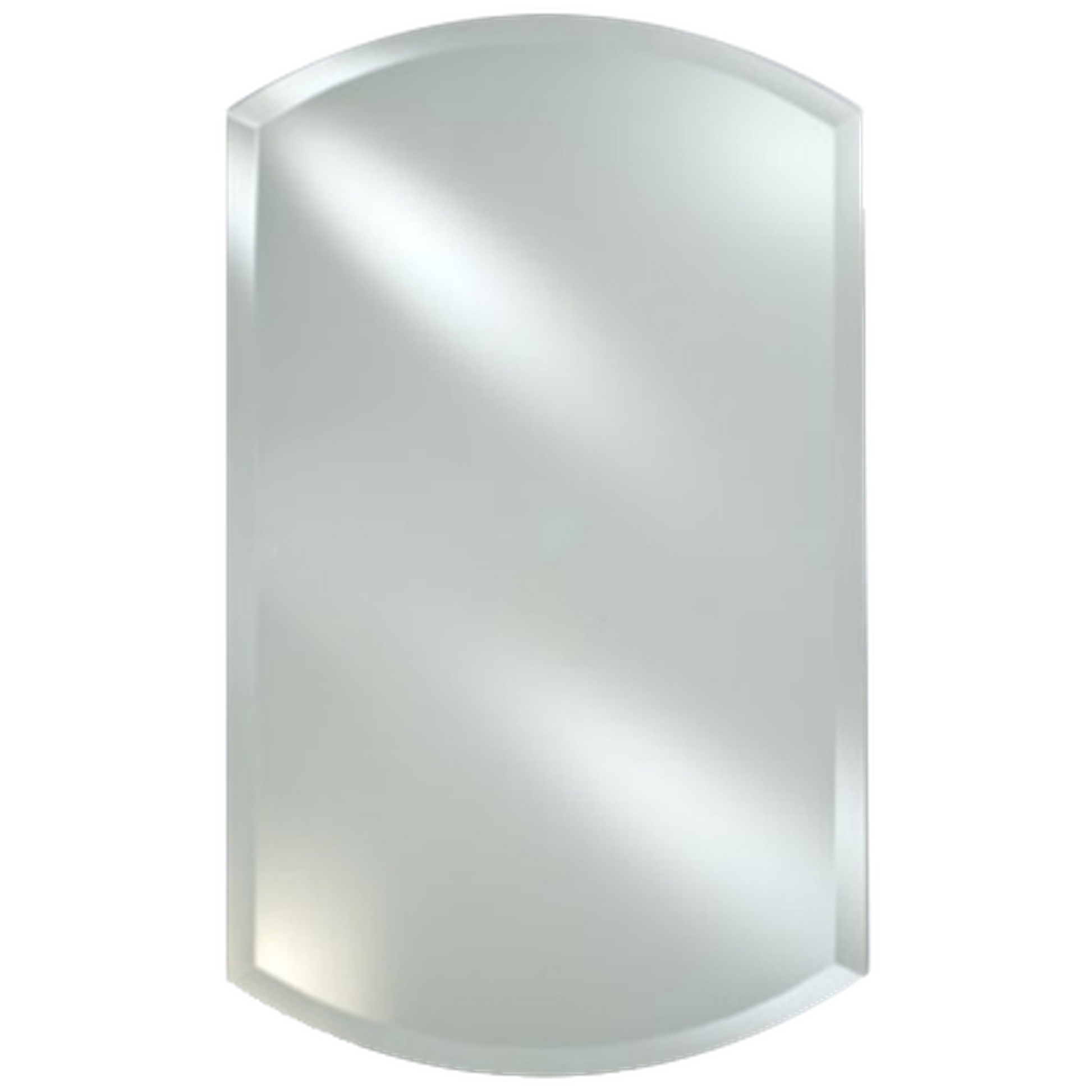 Afina Radiance Frameless 20" x 38" Double Arch Top 1" Beveled Mirror