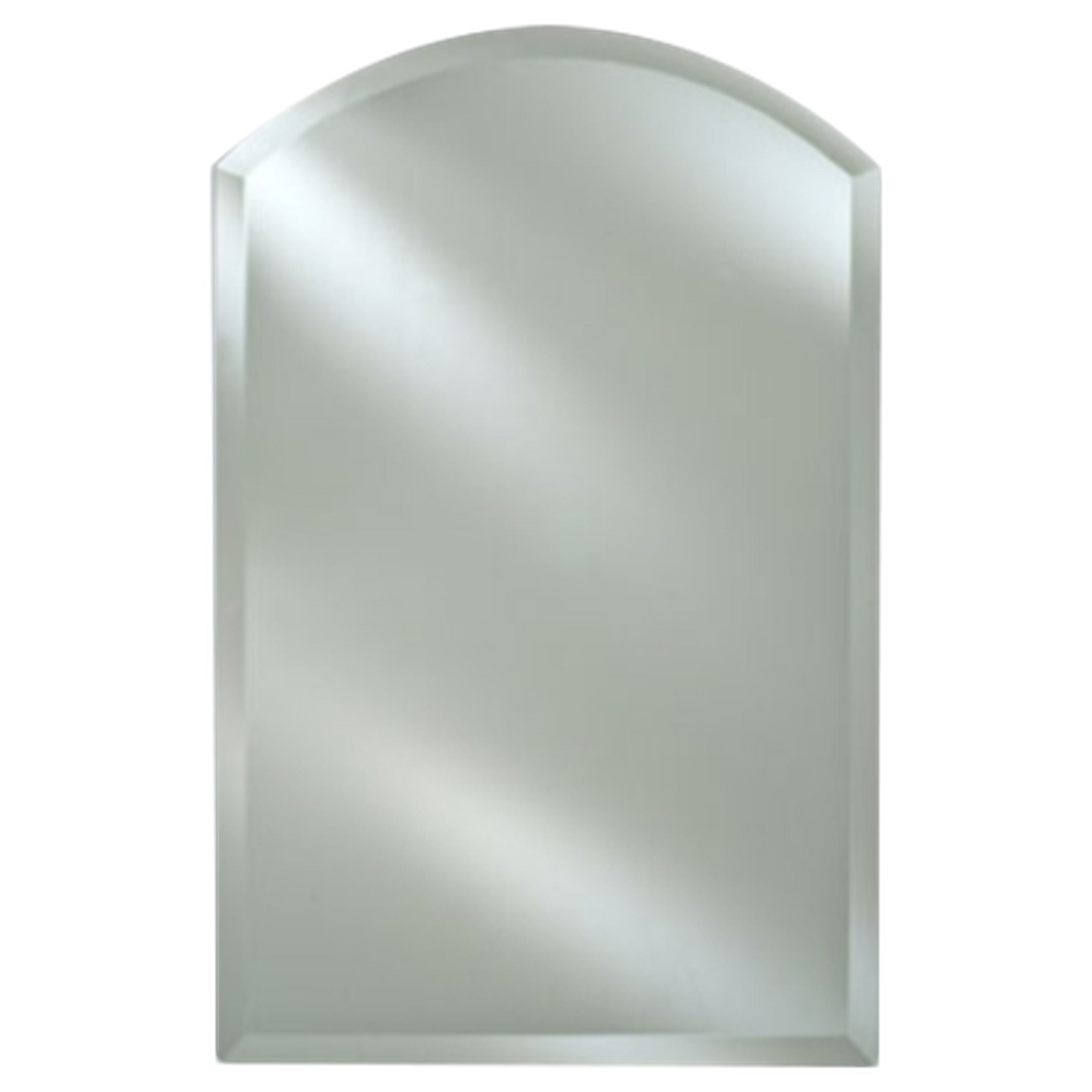 Afina Radiance Frameless 24" x 35" Arch Top 1" Beveled Mirror