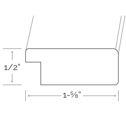 Afina Signature 30" x 36" Arlington White Frame Mirror