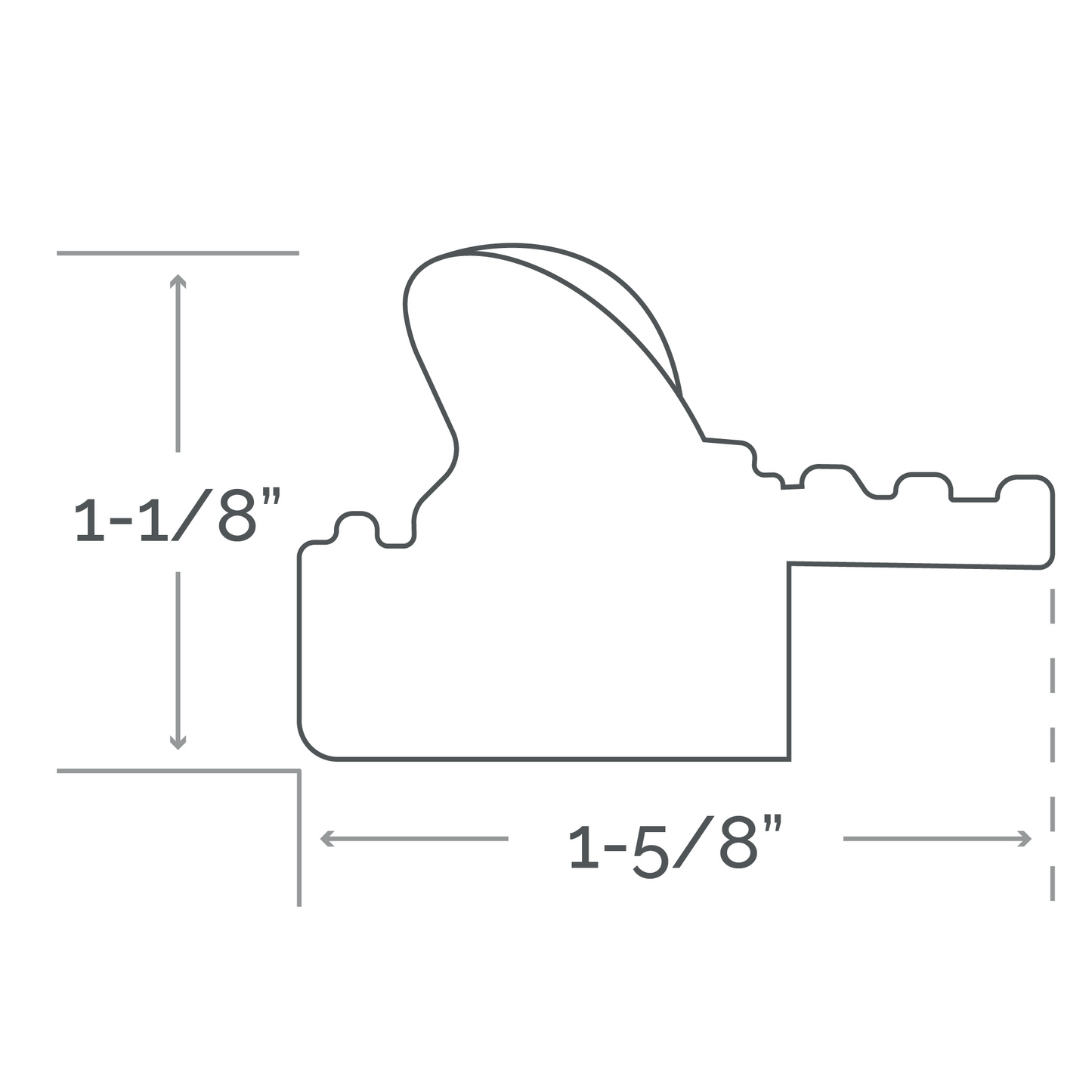 Afina Signature 30" x 36" Majestic Brilliant Gold Frame Mirror