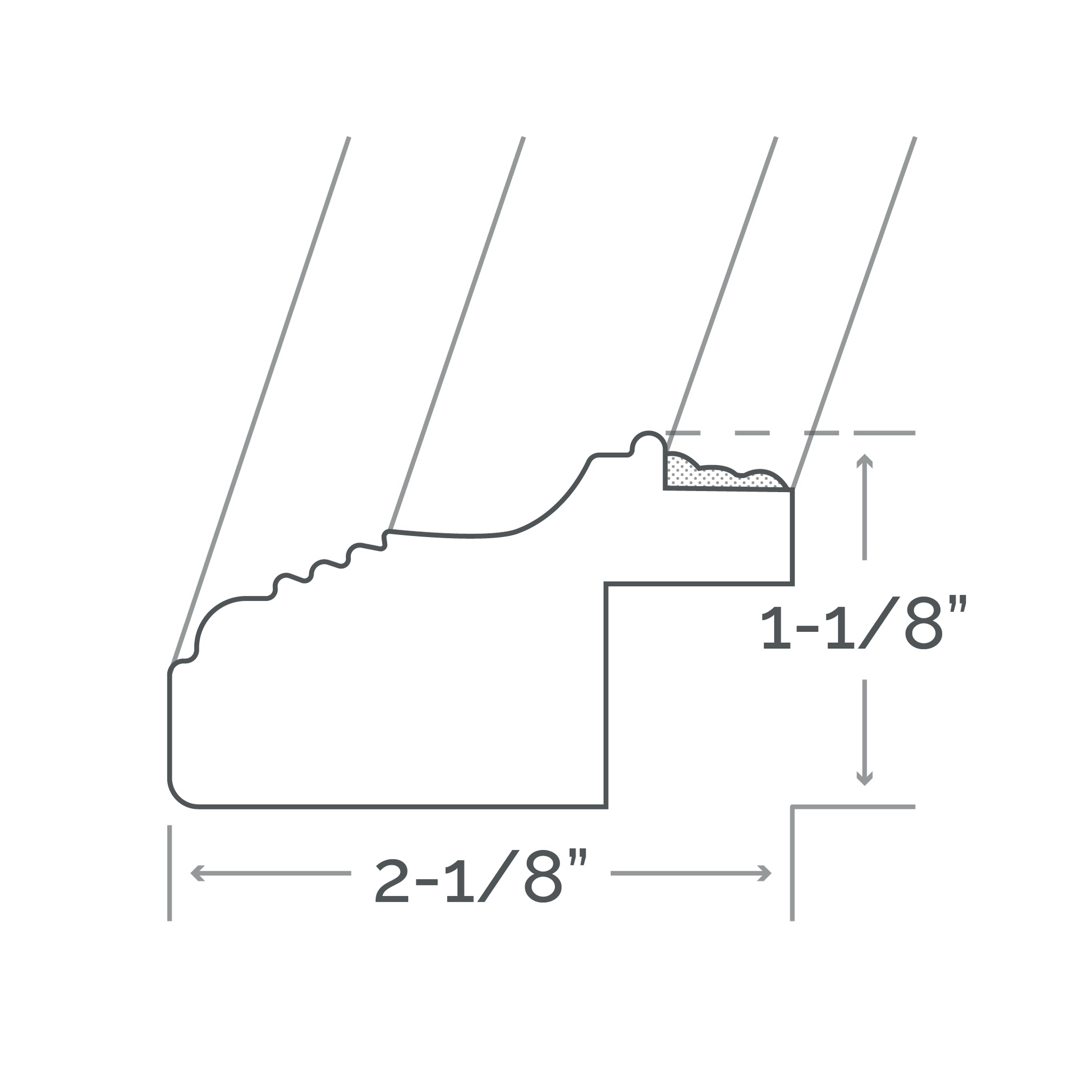 Afina Signature 30" x 36" Parisian Antique Silver Frame Mirror