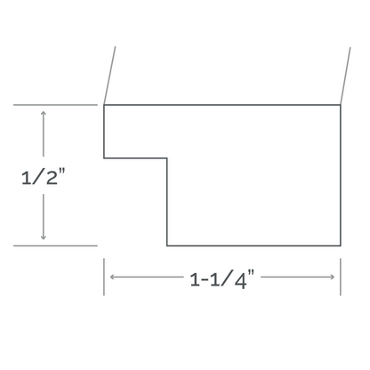 Afina Signature 30" x 36" Soho Satin White Frame Mirror