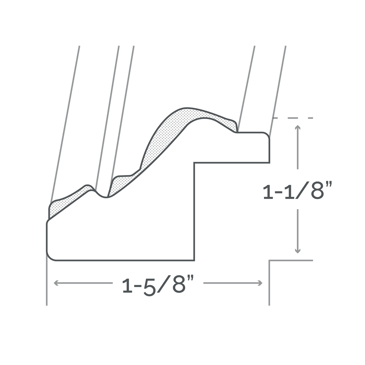 Afina Signature 30" x 36" Tuscany Antique Silver Frame Mirror