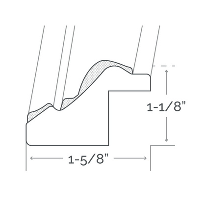 Afina Signature 30" x 36" Tuscany Antique Silver Frame Mirror