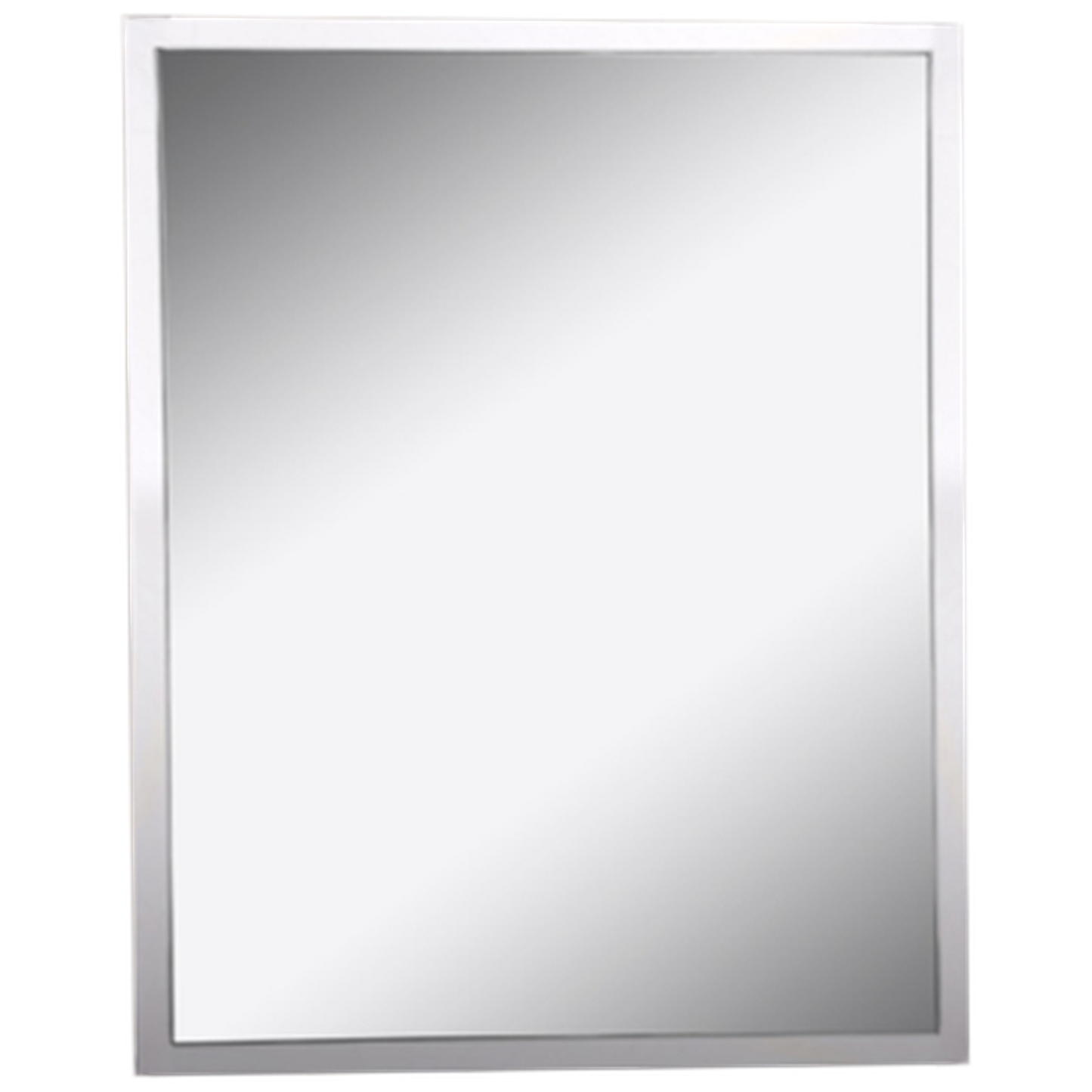 Afina Urban Steel 20" x 30" Brushed Stainless Wall Mirror