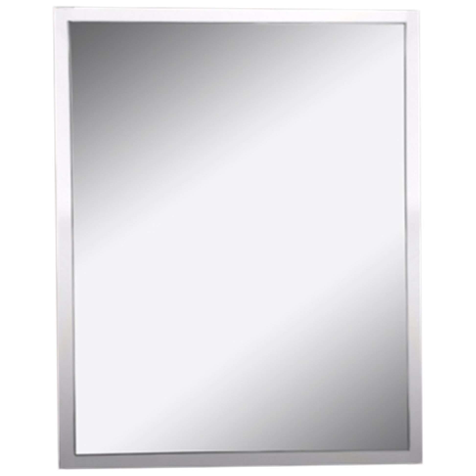 Afina Urban Steel 20" x 30" Brushed Stainless Wall Mirror