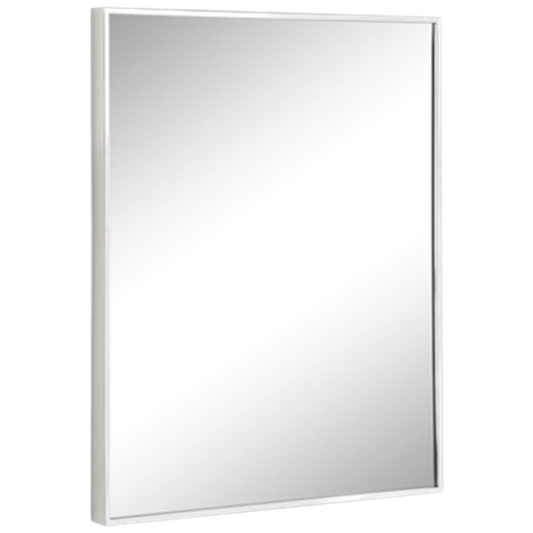 Afina Urban Steel 20" x 30" Polished Stainless Steel Frame Wall Mirror