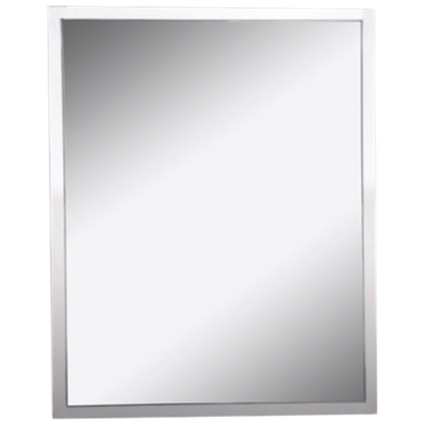 Afina Urban Steel 30" x 36" Brushed Stainless Wall Mirror