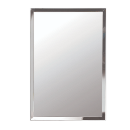 Afina Urban Steel 30" x 36" Polished Stainless Wall Mirror