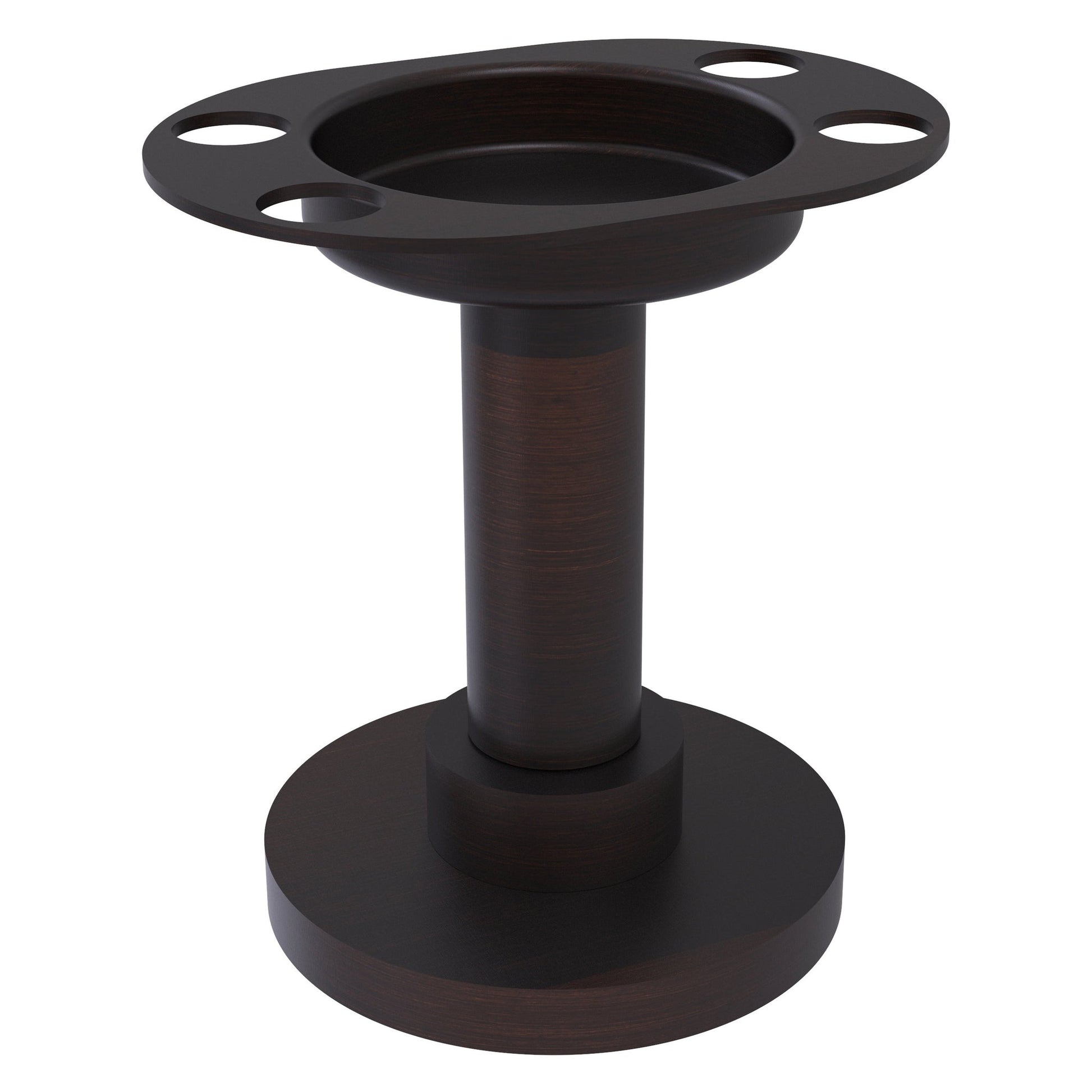 Allied Brass 955 4" Venetian Bronze Solid Brass Vanity Top Tumbler and Toothbrush Holder