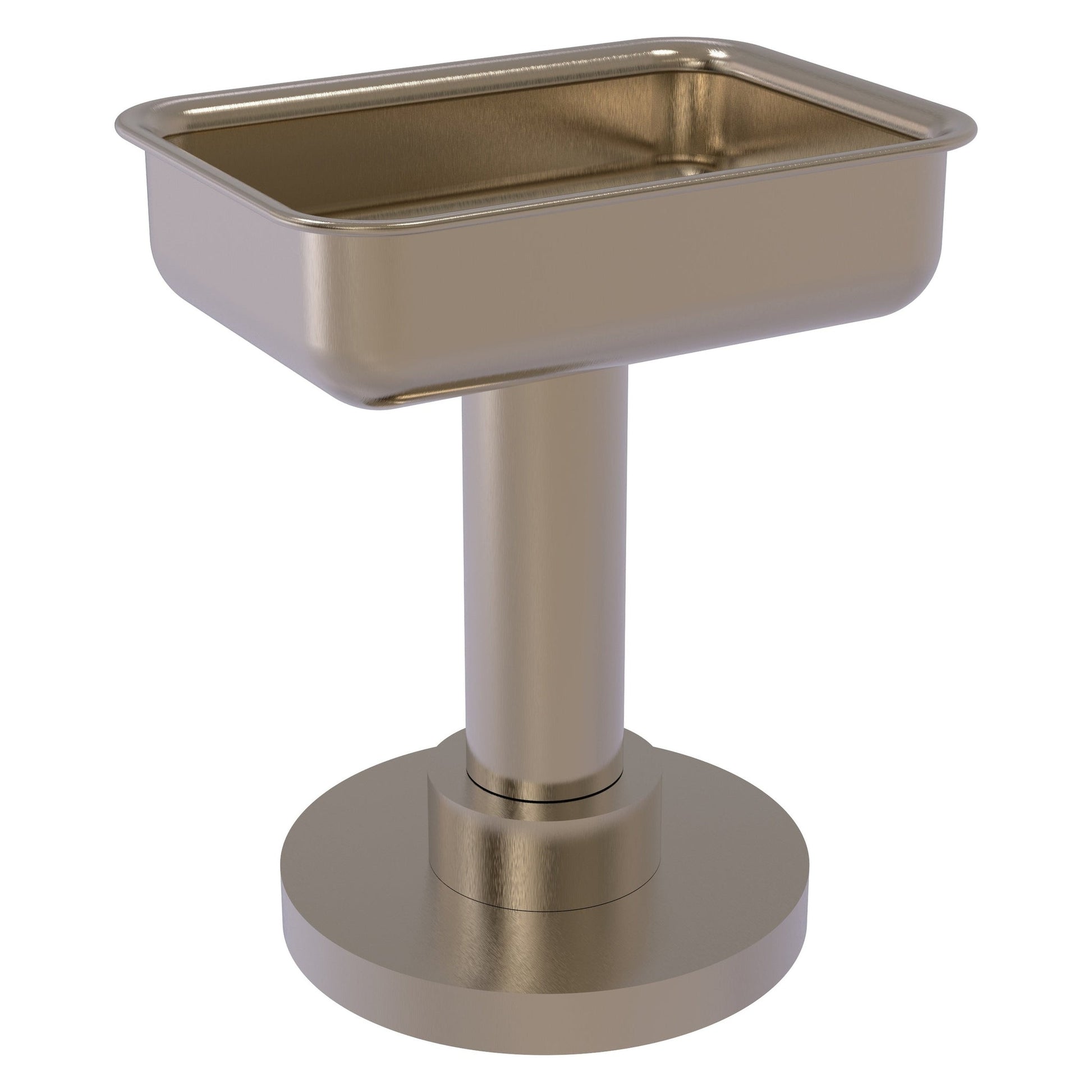 Allied Brass 956 5" x 4" Antique Pewter Solid Brass Vanity Top Soap Dish