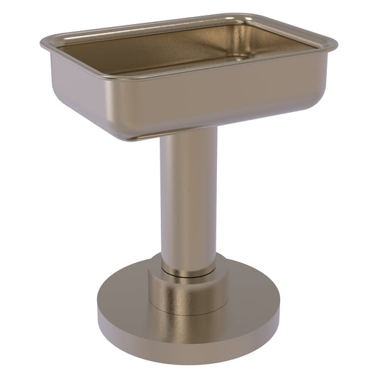 Allied Brass 956 5" x 4" Antique Pewter Solid Brass Vanity Top Soap Dish