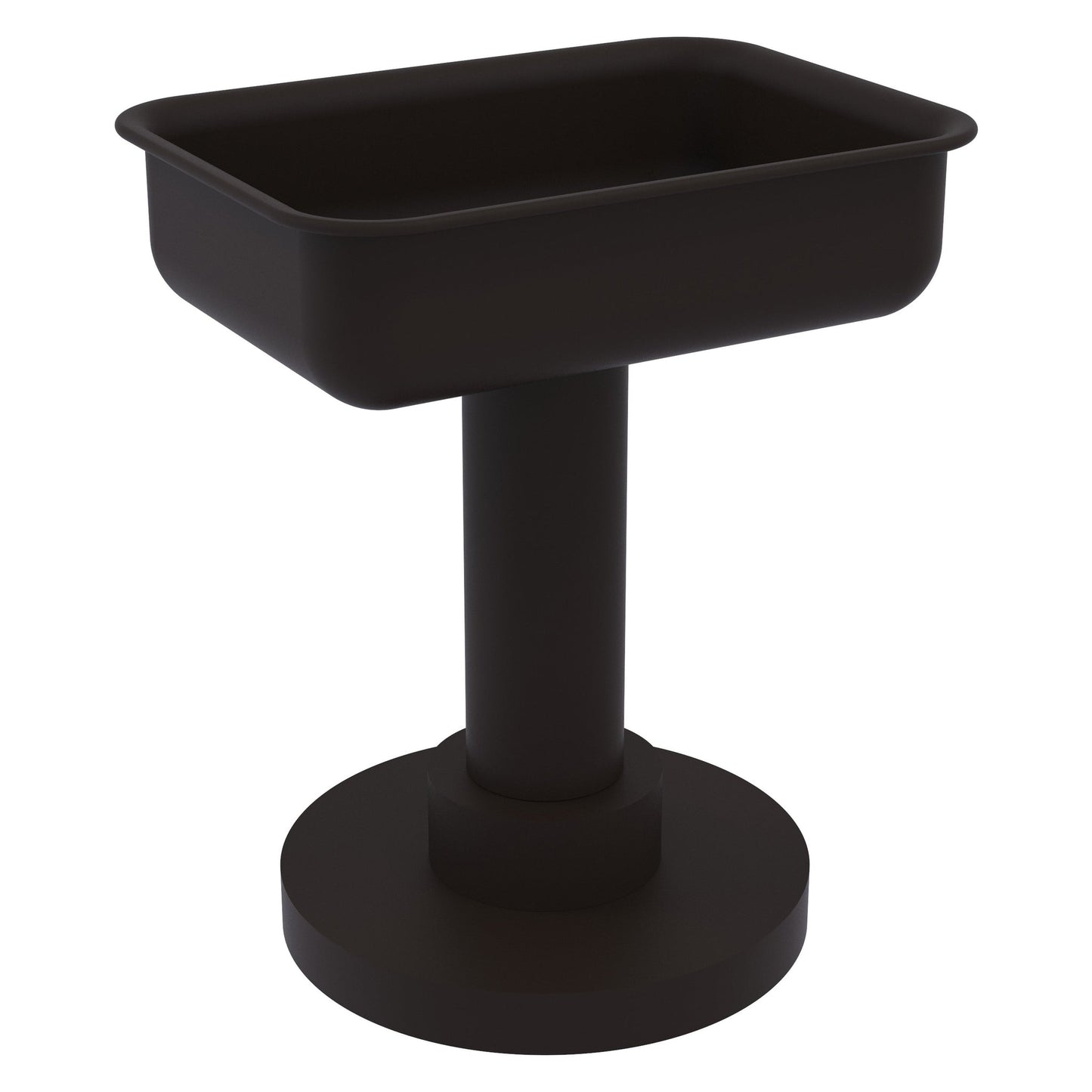Allied Brass 956 5" x 4" Oil Rubbed Bronze Solid Brass Vanity Top Soap Dish