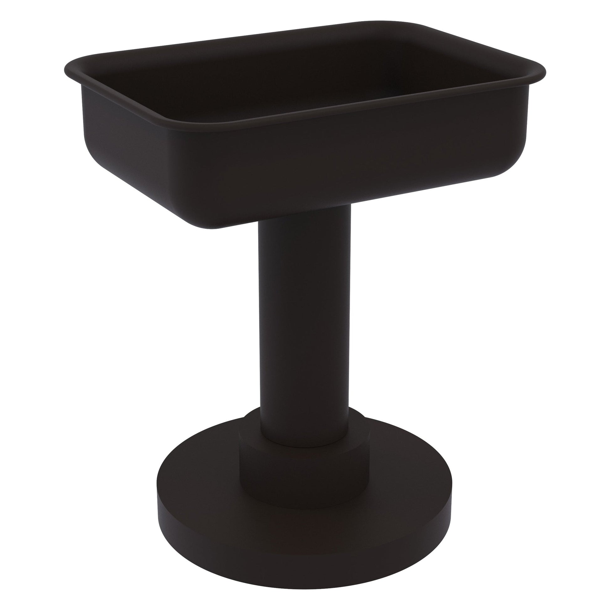 Allied Brass 956 5" x 4" Oil Rubbed Bronze Solid Brass Vanity Top Soap Dish