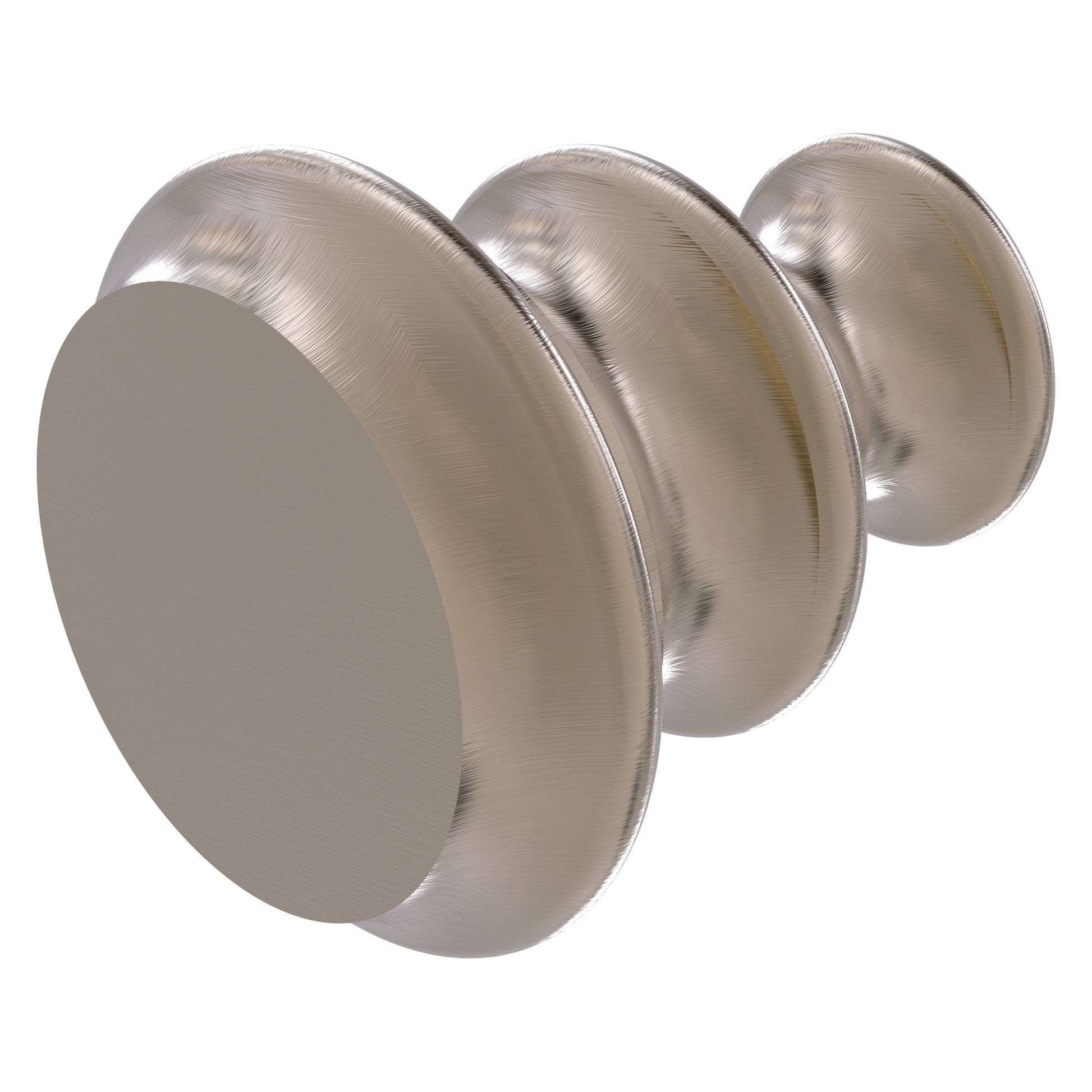 Allied Brass A-1 1" x 1" Antique Pewter Solid Brass Designer Cabinet Knob