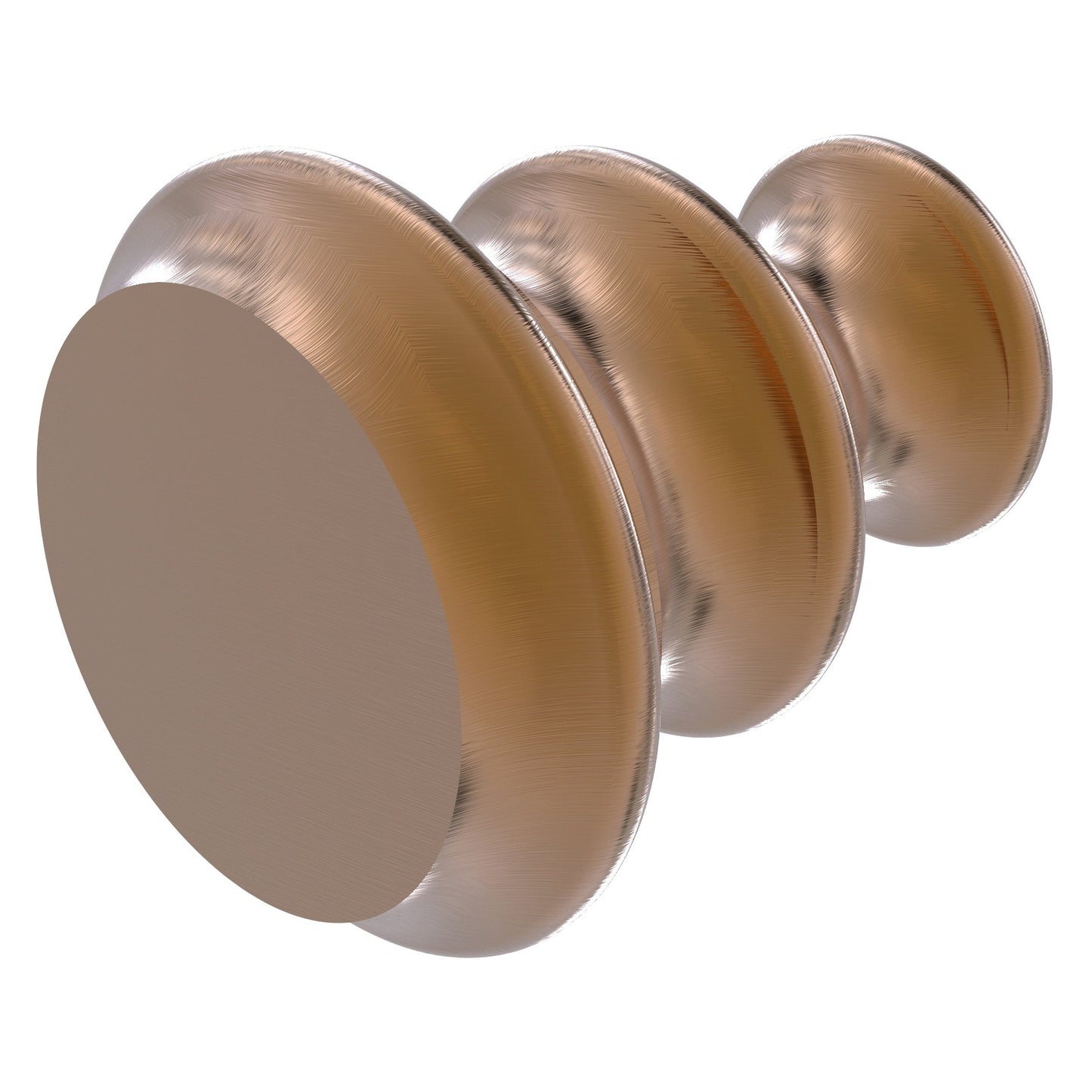 Allied Brass A-1 1" x 1" Brushed Bronze Solid Brass Designer Cabinet Knob