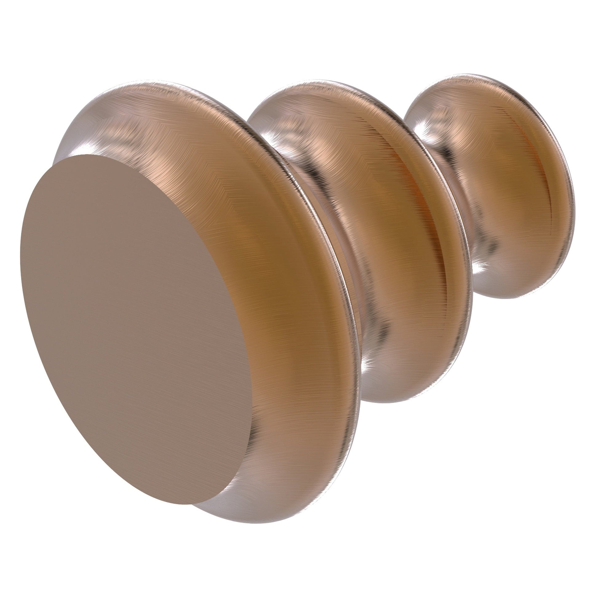 Allied Brass A-1 1" x 1" Brushed Bronze Solid Brass Designer Cabinet Knob
