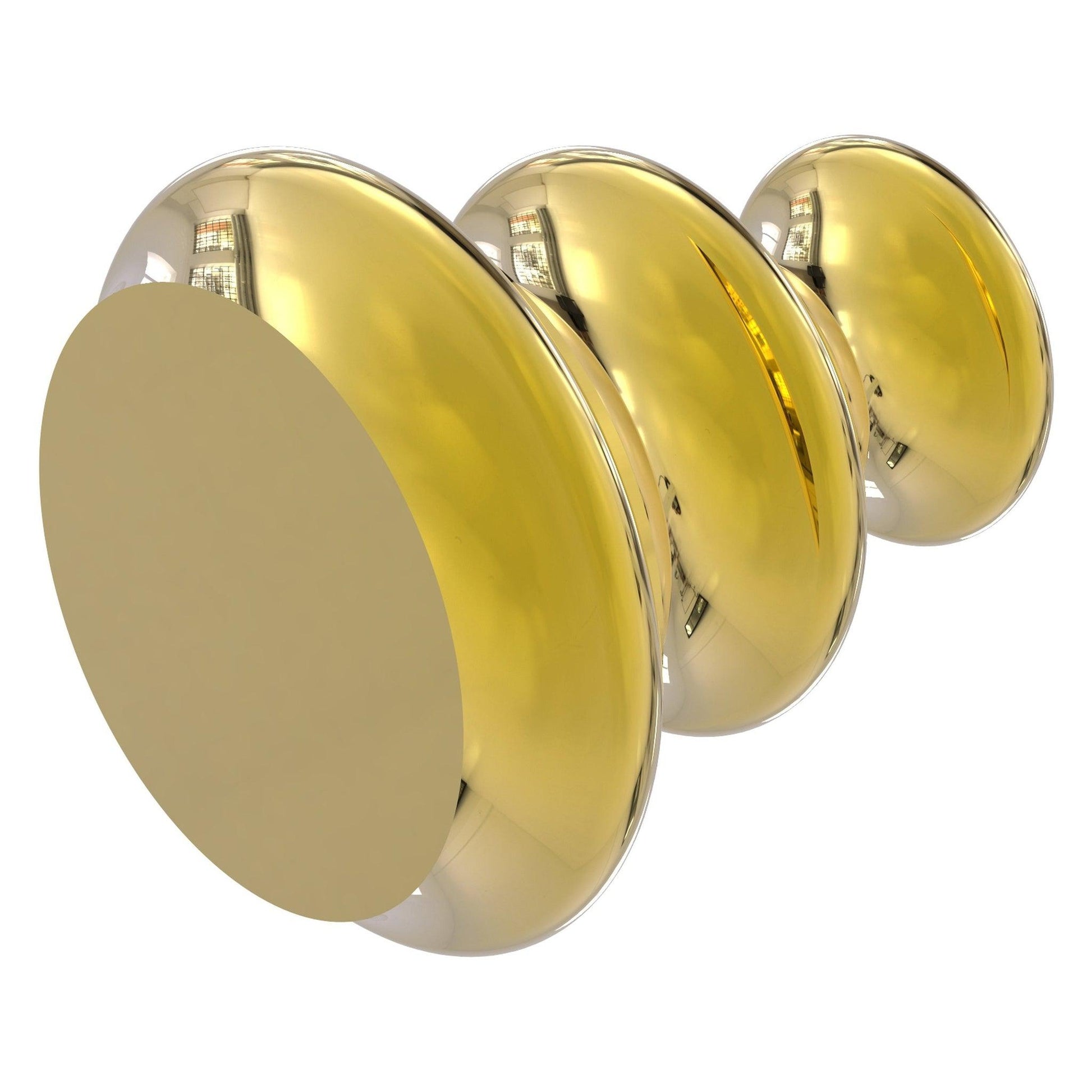 Allied Brass A-1 1" x 1" Polished Brass Solid Brass Designer Cabinet Knob