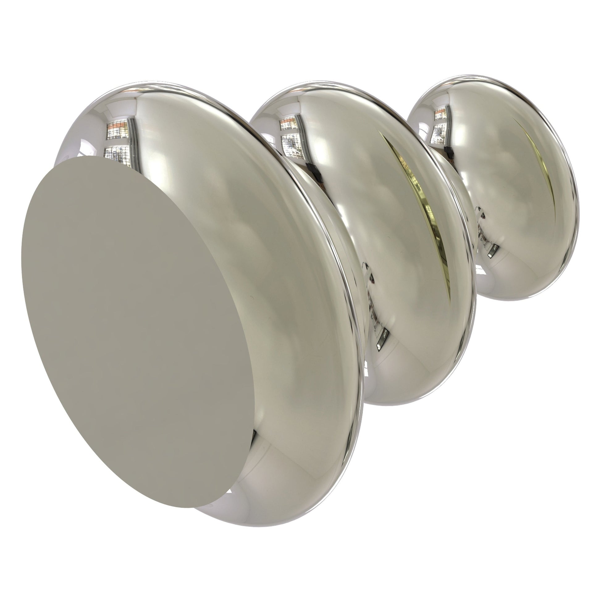 Allied Brass A-1 1" x 1" Polished Nickel Solid Brass Designer Cabinet Knob