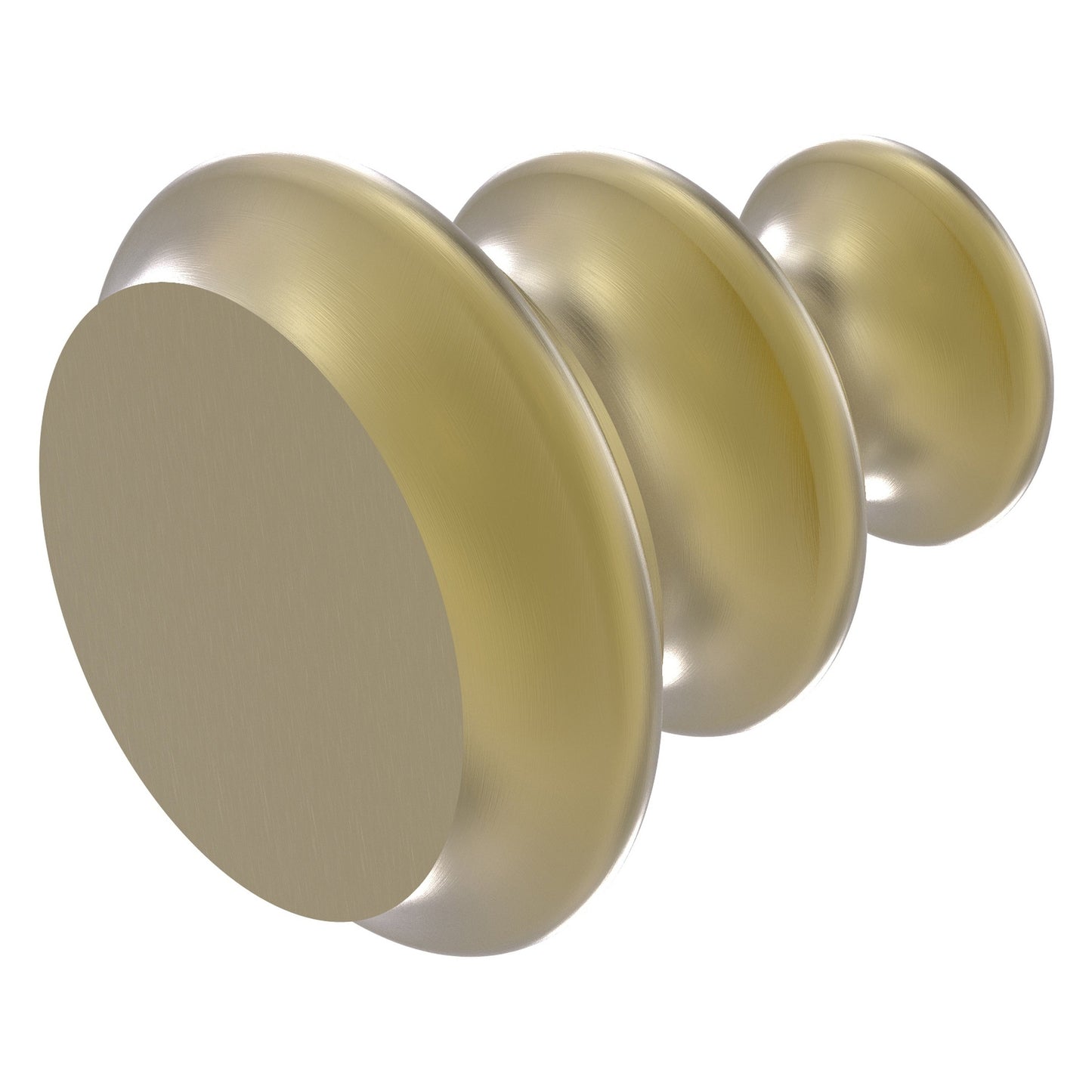 Allied Brass A-1 1" x 1" Satin Brass Solid Brass Designer Cabinet Knob