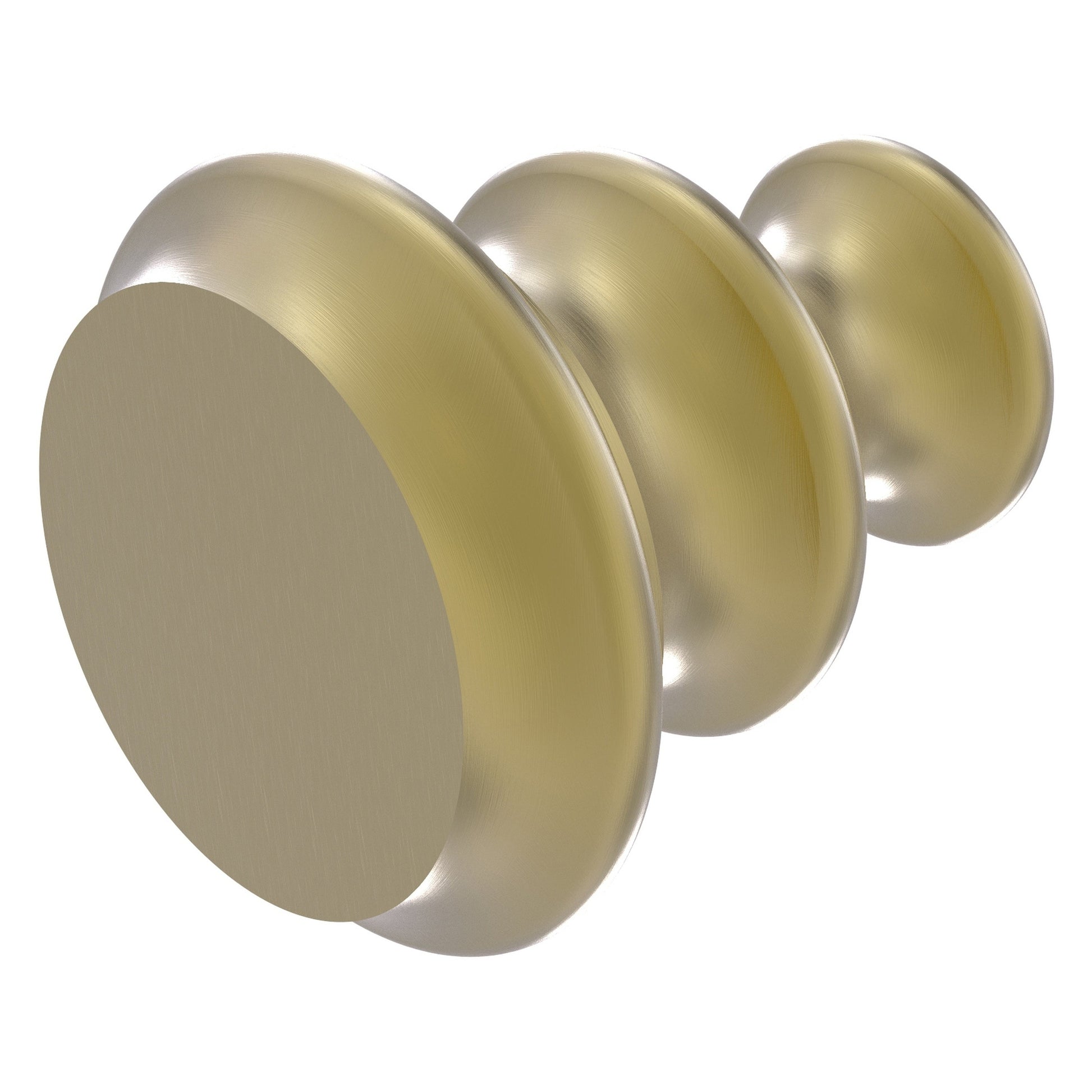 Allied Brass A-1 1" x 1" Satin Brass Solid Brass Designer Cabinet Knob