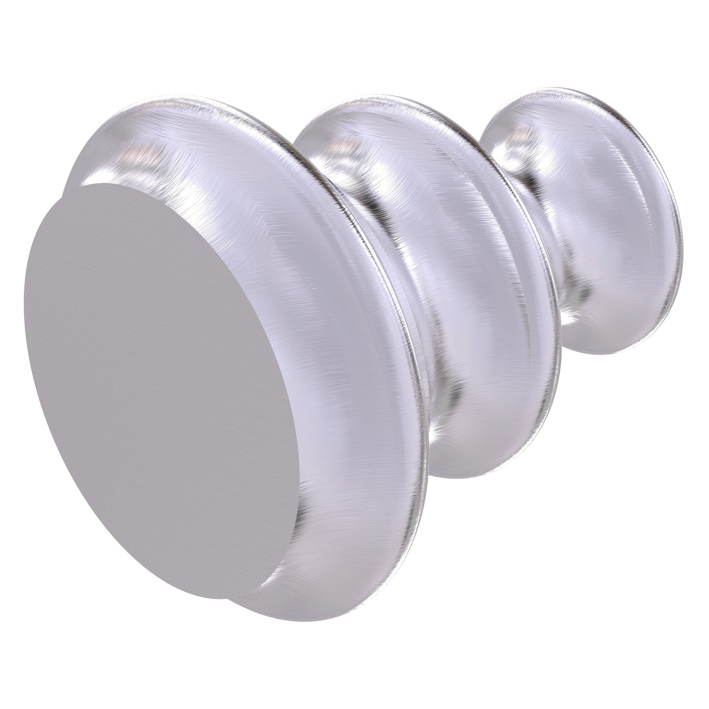 Allied Brass A-1 1" x 1" Satin Chrome Solid Brass Designer Cabinet Knob