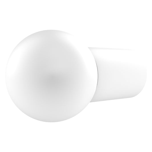 Allied Brass A-10 0.75" x 0.75" Matte White Solid Brass Cabinet Knob